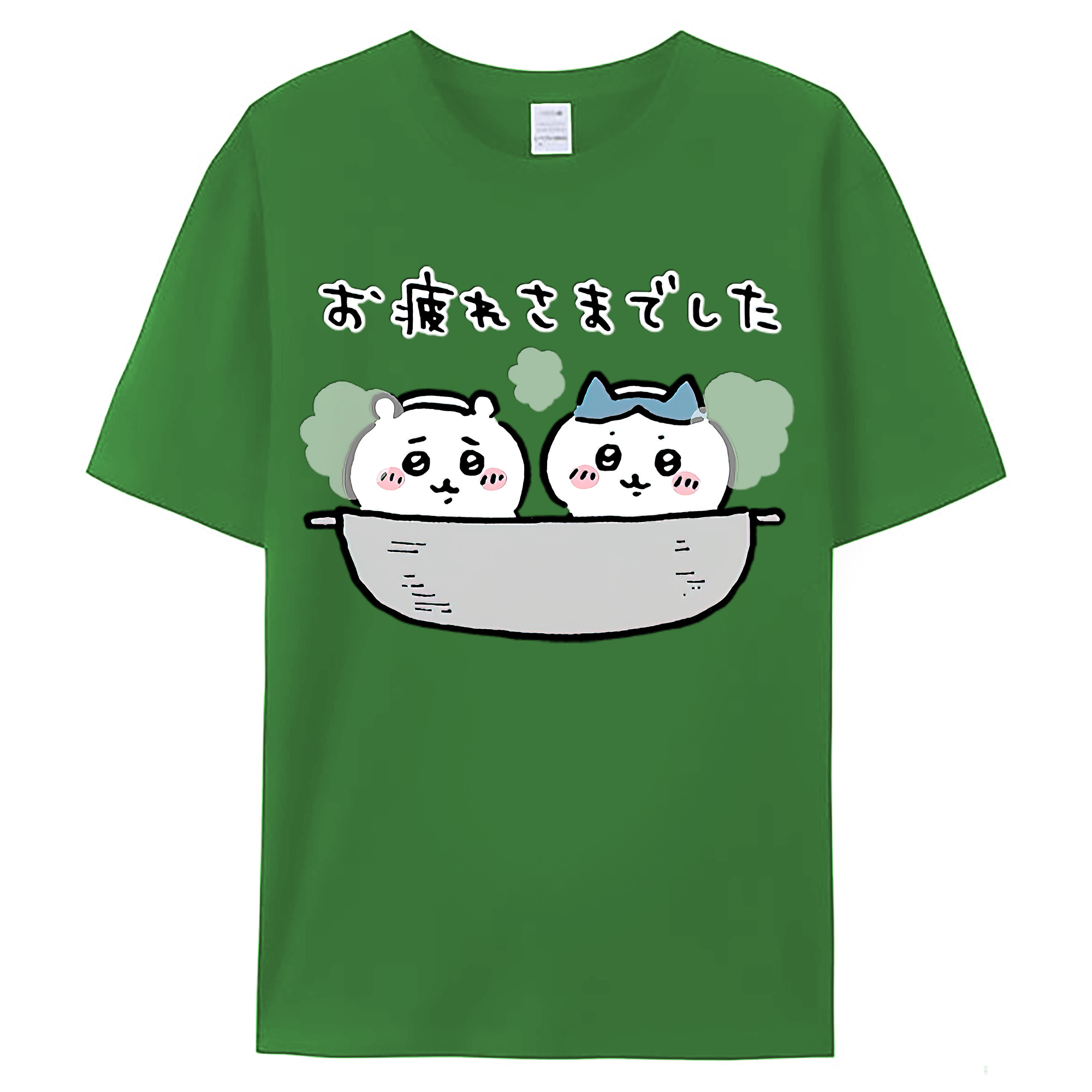 （画像用） ちいかわ ハチワレ Chii-kawa hachiware レディースカジュアルプリントTシャツ（綿100％）